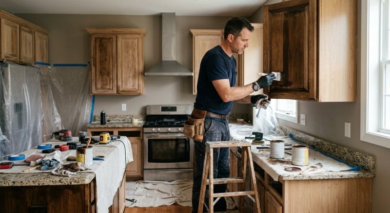 Cabinet Staining Service in Carmel, IN