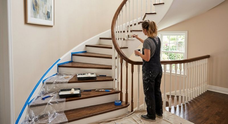 Basement Stairs Painting in Waco, TX