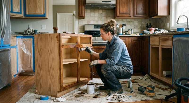 Cabinet Staining Service in Lafayette, IN