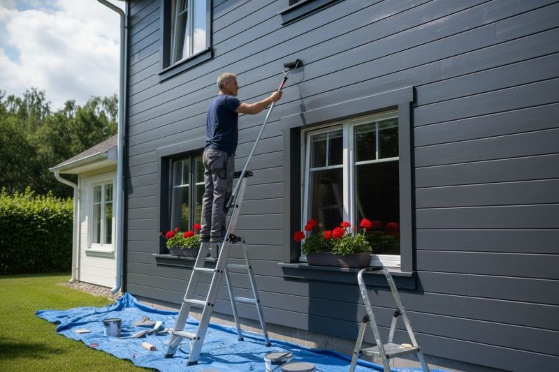 Exterior Staircase Painting in Longmont, CO