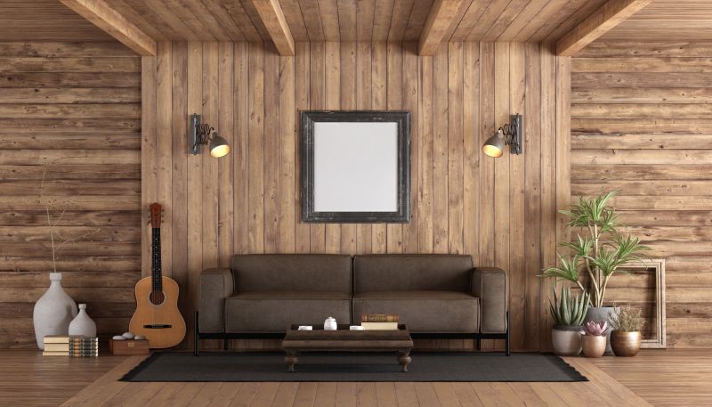 Elegant Faux Wood Paneling