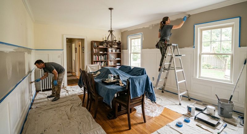 Great Room Painting in Wilmington, NC
