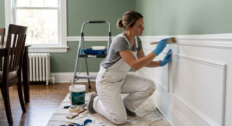 Interior Railing Painting in Wilmington, NC