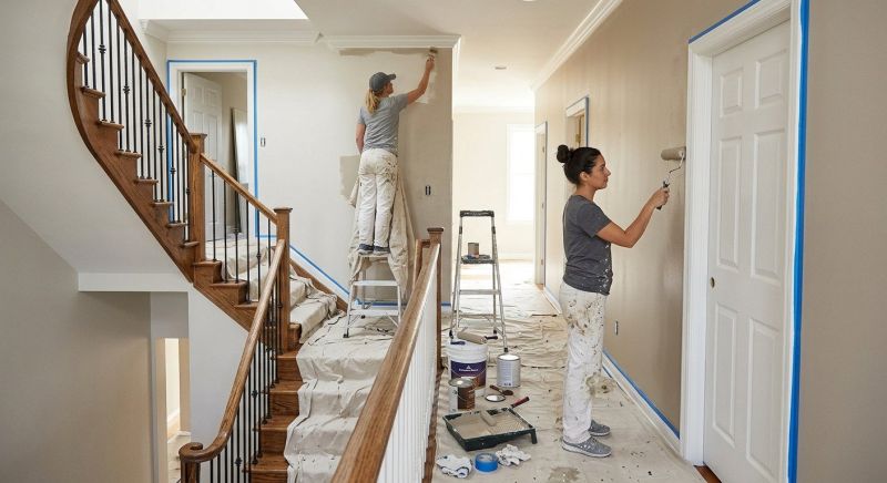 Interior Trim Painting in Kansas City, KS