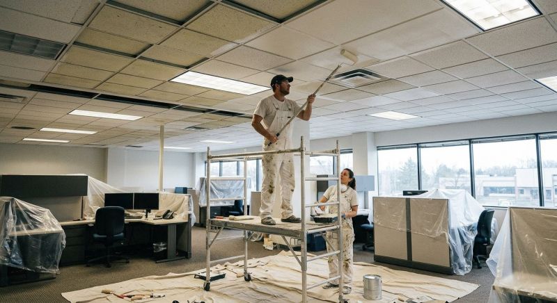 Retail Ceiling Painting in Longmont, CO