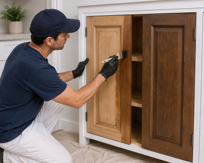 Wood Cabinet Refinishing in Carmel, IN